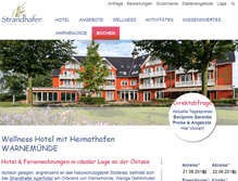 Tablet Screenshot of hotel-strandhafer.de